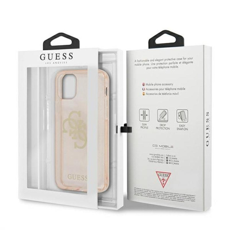 Pouzdro Guess Glitter 4G Big Logo - iPhone 12 Pro Max (zlaté)