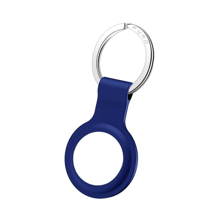 PURO ICON Case - Silicone keychain for Apple AirTag (navy blue)
