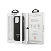 Guess Saffiano Triangle Logo Case - pouzdro pro iPhone 14 Pro (černá)