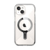 Speck Presidio Perfect-Clear Grip ClickLock & MagSafe - Etui iPhone 16e / iPhone 15 / iPhone 14 / iPhone 13 (Clear / Chrome Finish / Serene Silver)