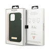Guess Plaque logo en silicone MagSafe - Étui pour iPhone 13 Pro Max (vert)