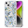 Rifle Paper Clear MagSafe - iPhone 14 Plus Fall (Garten Party blau)