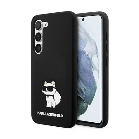 Karl Lagerfeld Silicone Choupette - Samsung Galaxy S24+ Tasche (schwarz)