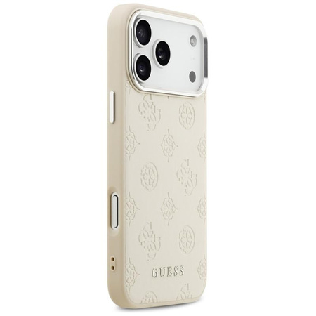 Guess Peony Hot Stamp Script MagSafe - Hülle iPhone 17 Pro Max (beige)