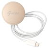 Guess Bundle Pack MagSafe 4G - MagSafe iPhone 12 / iPhone 12 Pro Tasche + Ladegerät Set (braun/gold)