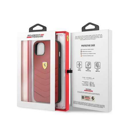 Ferrari Off Track Quilted - pouzdro pro iPhone 13 mini (červené)