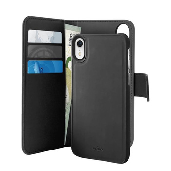 PURO Wallet Detachable - 2-in-1 Case for iPhone XR (black)