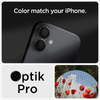 Spigen Optik Pro GLAS.TR EZ Fit Camera Protector 2-Pack - lencsevédő üveg iPhone 16 / 16 Plus készülékhez (2 db) (Fekete)