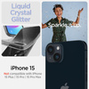 Spigen Liquid Crystal Glitter - pouzdro pro iPhone 15 (průhledné)