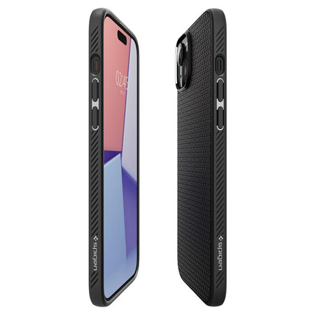 Spigen Liquid Air - Coque pour iPhone 15 (Noir mat)