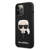 Karl Lagerfeld Silicone Iconic Karl`s Head - Coque iPhone 13 Pro Max (noir)