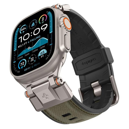 Spigen DuraPro Armor - Řemínek pro Apple Watch 44/45/46/49 mm (vojensky zelený)