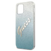Guess Glitter Gradient Script - pouzdro pro iPhone 12 mini (modré)