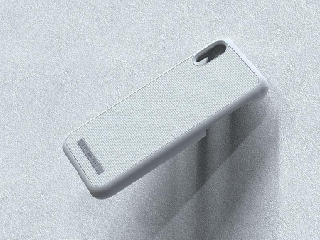 Nordic Elements Original Idun - Anyag tok iPhone XR készülékhez (világosszürke)