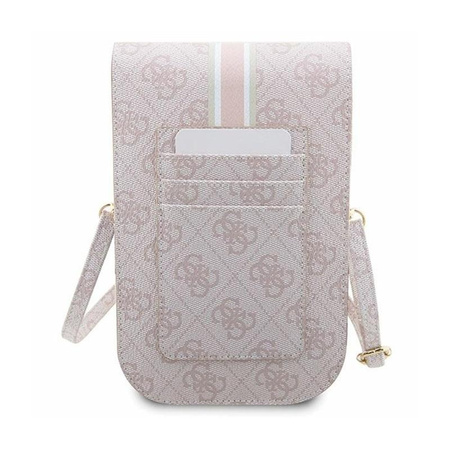 Guess 4G Stripes - Crossbody taška na telefon (růžová)