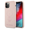 Karl Lagerfeld szilikon Ikonik Outline - iPhone 12 / iPhone 12 Pro tok (rózsaszín)