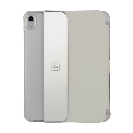 Tucano Satin Case - Case for iPad 11" (2025) / iPad 10.9" (2022) w/Magnet & Stand up with Apple Pencil holder (silver)