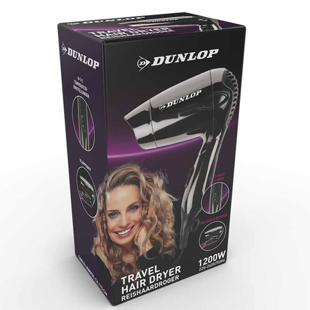 Dunlop - Fén na vlasy Tourist (černý)