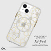 Case-Mate Floral Gems MagSafe - iPhone 15 Plus Tasche (Gold)