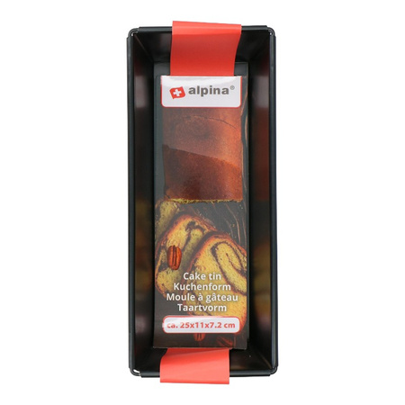 Prostokątna Forma do Pieczenia Nieprzywierająca Non Stick Alpina 25x11cm