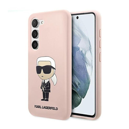 Karl Lagerfeld Silikonové pouzdro NFT Ikonik - Samsung Galaxy S23+ (růžové)