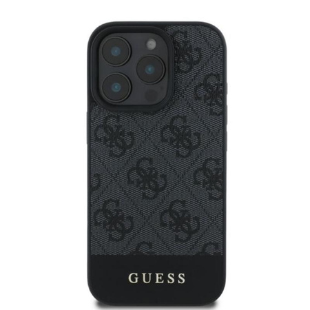 Guess 4G Bottom Stripe - Case for iPhone 16 Pro (gray)