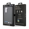 BMW Leather Carbon Blue Line - Case for Samsung Galaxy S23+ (Black)