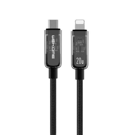 WEKOME WDC-181 Vanguard Series - připojovací kabel USB-C na Lightning Super Fast Charging PD 20W 1 m (černý)