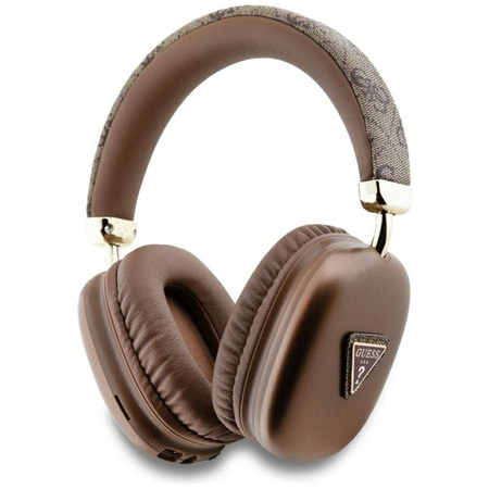 Guess 4G Triangle Logo - Wireless Over-Ear Headphones Bluetooth V5.3 (brown)