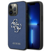 Guess Saffiano 4G Big Silver Logo - iPhone 13 Pro Max Case (blue)