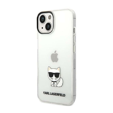 Karl Lagerfeld Choupette Body - Hülle für iPhone 14 Plus (Klar)