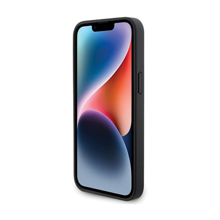 BMW Leather Diamond Pattern - Hülle für iPhone 15 Pro Max (Schwarz)