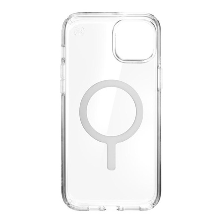 Speck Presidio Perfect-Clear + MagSafe - Case for iPhone 15 Plus / iPhone 14 Plus (Clear)