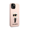 Karl Lagerfeld Silikon NFT Ikonik MagSafe - Hülle für iPhone 14 Plus (Pink)