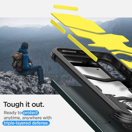 Spigen Tough Armor - Gehäuse für Samsung Galaxy S23 (Abyss Grün)