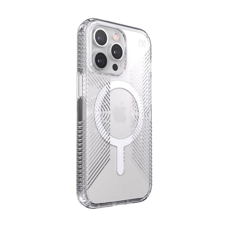 Speck Presidio Perfect-Clear with Grips + MagSafe - iPhone 13 Pro tok MICROBAN bevonattal (átlátszó)