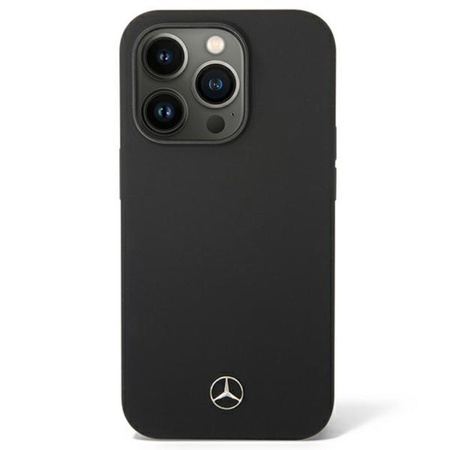 Mercedes Silicone Line - pouzdro pro iPhone 14 Pro (černé)