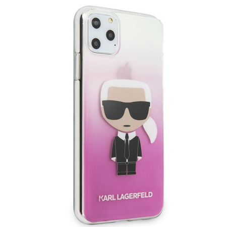 Karl Lagerfeld Iconic Karl Gradient - Etui iPhone 11 Pro Max (różowy)