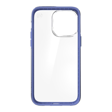 Speck Presidio Perfect-Clear with Impact Geometry - Etui iPhone 14 Pro Max z powłoką MICROBAN (Clear / Grounded Purple)