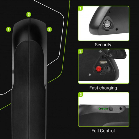 Green Cell - Batterie 13Ah (468Wh) pour vélo électrique E-Bike 36V