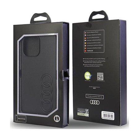 Audi Synthetic Leather - Case for iPhone 14 Pro Max (Black)