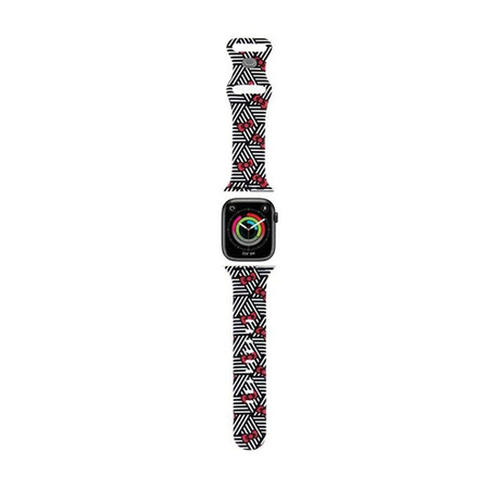 Hello Kitty szilikon masnik és csíkok - szíj Apple Watch 38/40/41 mm-es órához (fekete)