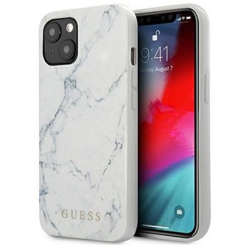 Guess Marble - iPhone 13 Tasche (weiß)