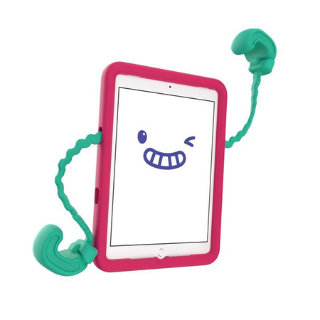 Speck Case-E - Étui pour iPad 10.2" 9 (2021) / 8 (2020) / 7 (2019) avec revêtement MICROBAN (Rouge / Vert menthe)