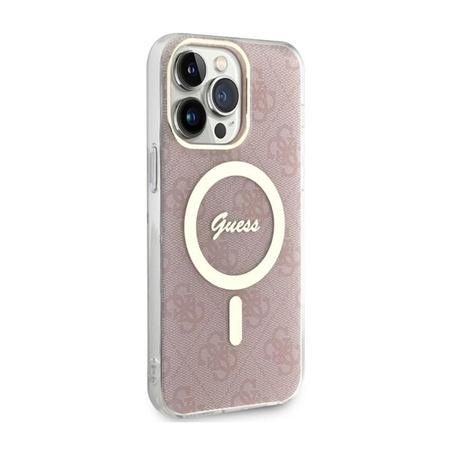 Guess 4G MagSafe - iPhone 14 Pro Max Tasche (Rosa)