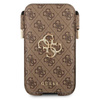 Guess 4G Big Metal Logo Pouch - S/M phone pouch max 6.1" (brown)