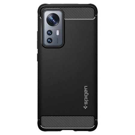Spigen Rugged Armor - Gehäuse für Xiaomi 12 / 12 X (Schwarz)