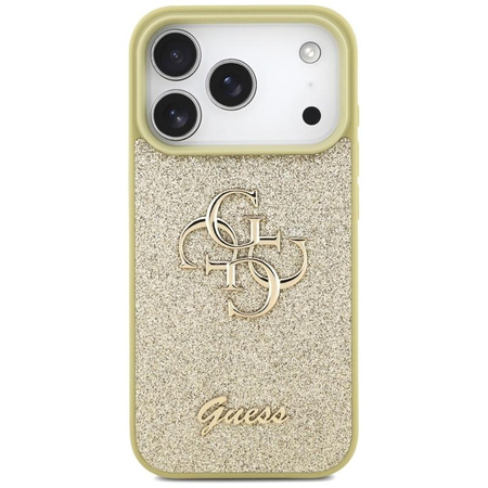 Guess Fixed Glitter Big 4G - Hülle für iPhone 17 Pro (gold)