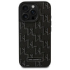 Karl Lagerfeld Leather Monogram Metal Logo MagSafe - iPhone 16 Pro Case (black)