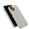 Moshi Napa Slim MagSafe - Ledertasche für iPhone 14 (Serene Gray)